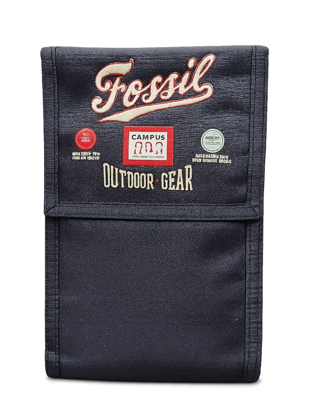 Fossil Outdoor Gear Nylon Wallet Phone Holder Y2K Black Velcro OrganizerVintage